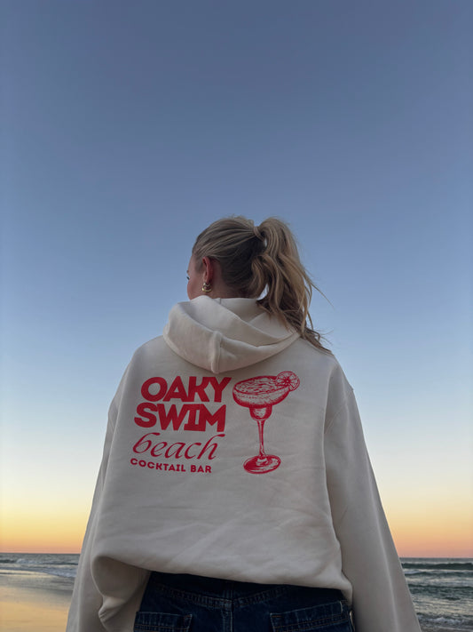 Oaky Swim Relax Hoodie Ecru